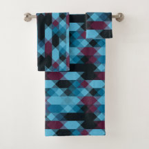 Beerenblau und Ebenholz geometrisch