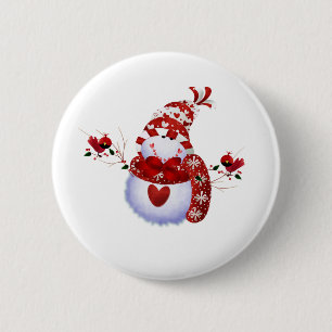 Beereniedlicher Snowman Button