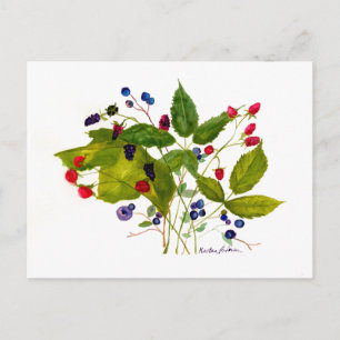 Beerenpostkarte Postkarte