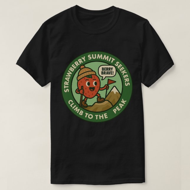 Beerensmutige Bergwanderabenteuer T-Shirt (Design vorne)