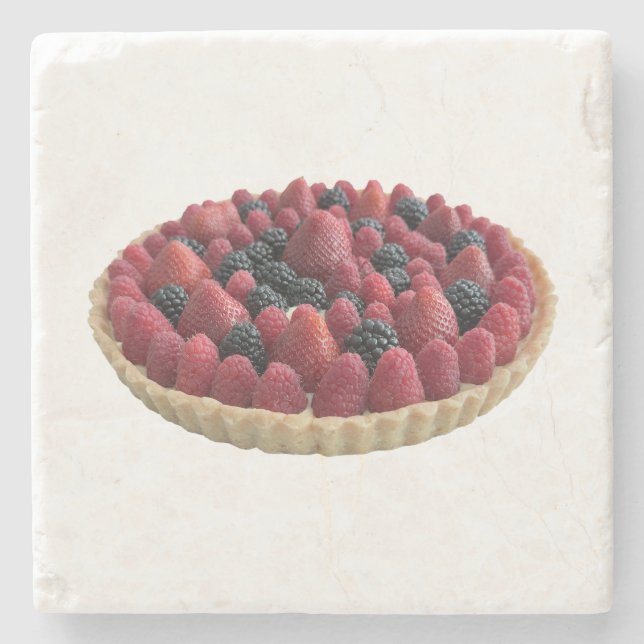 Beerentorte Steinuntersetzer (Vorderseite)