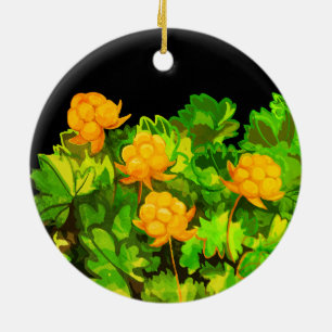 Beerenwolken Keramik Ornament