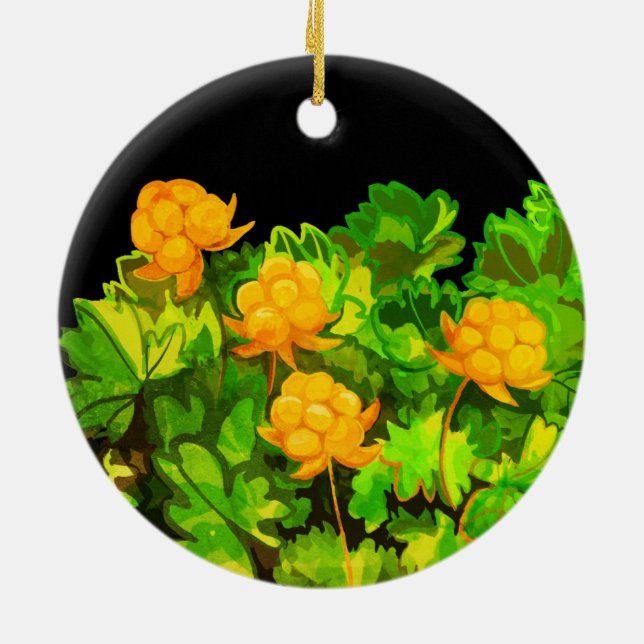 Beerenwolken Keramik Ornament (Hinten)