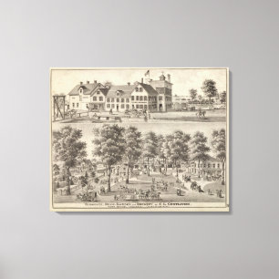 Beergarden und Brauerei CL Centlivre Leinwanddruck