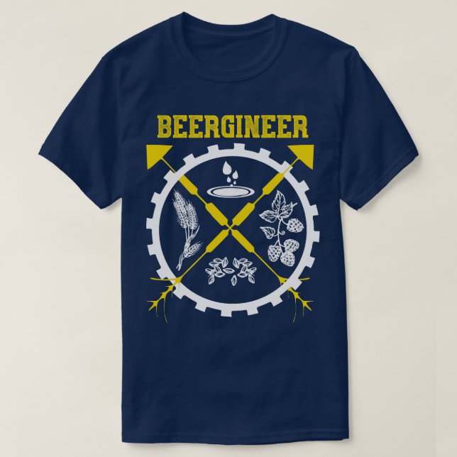 Beergineer Craft Beer T-Shirt (Design vorne)