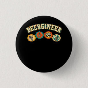 Beergineer Homebrew Zuhause Brewing Craft Bierbrau Button