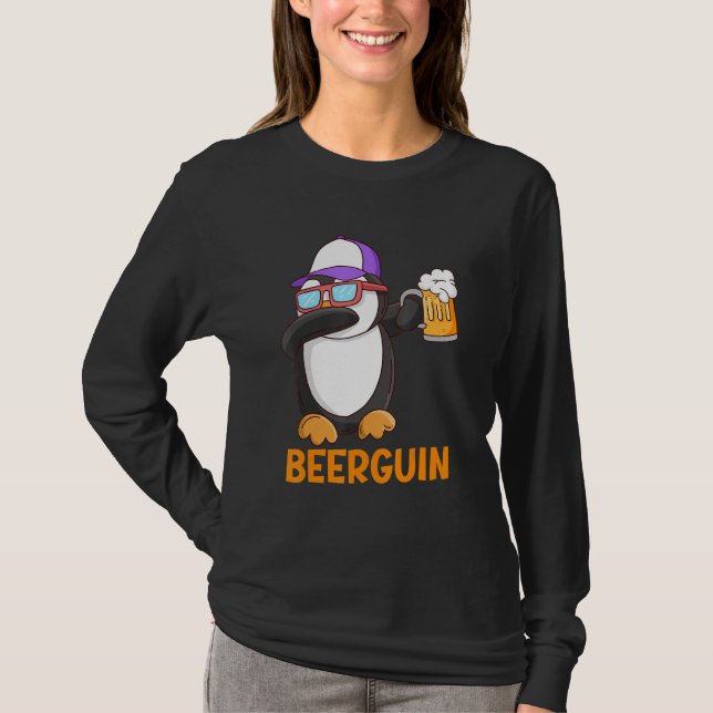 Beerguin Beer Pinguin Party Festival Beer T-Shirt (Vorderseite)