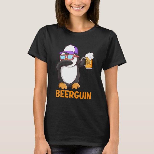 Beerguin Beer Pinguin Party Festival Beer T-Shirt (Vorderseite)