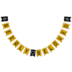 Beerly geliebtes Co-Ed Wedding Brautparty Wimpelkette