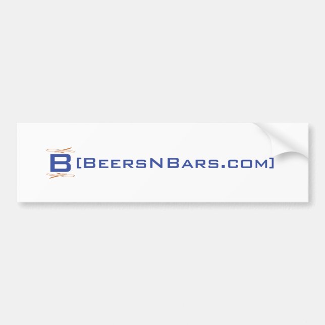 BeersNBars.com-Autoaufkleber Autoaufkleber (Vorne)