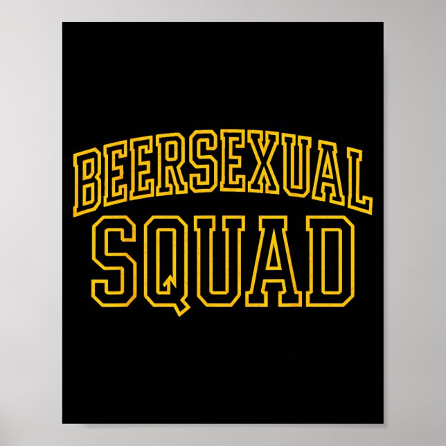 Beerual Squad Matching Group Bachelor Party Design Poster (Vorne)