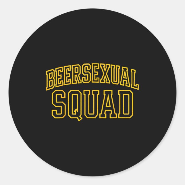 Beerual Squad Matching Group Bachelor Party Design Runder Aufkleber (Vorderseite)