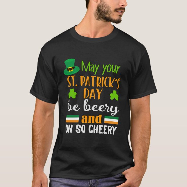 Beery Cheery St. Patrick's Day T-Shirt (Vorderseite)