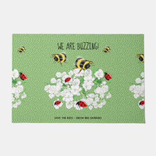 BEES and LadyBugs - Art of LeahG Rette die Bienen Fußmatte