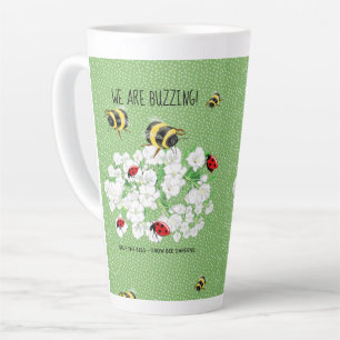 BEES and LadyBugs - Art of LeahG Rette die Bienen Milchtasse