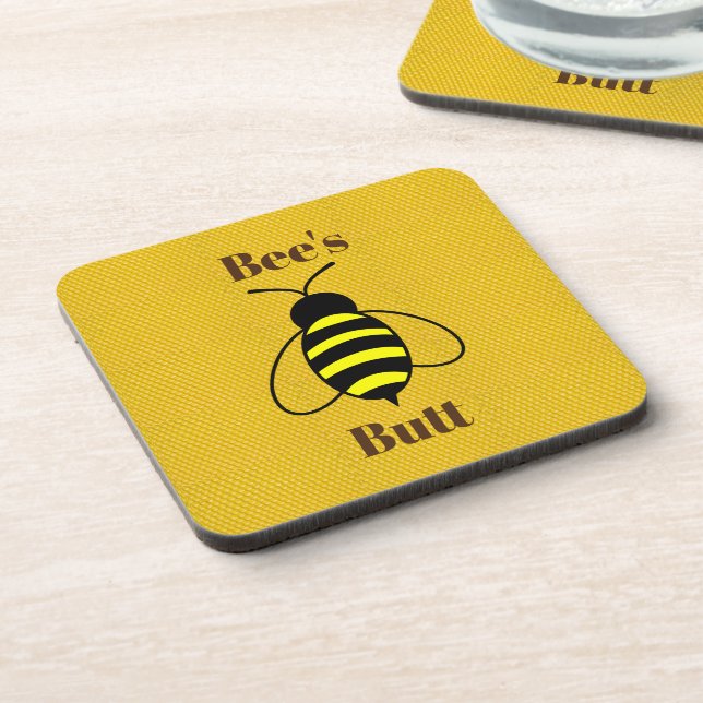 Bee's Hintern Beverage Coaster Getränkeuntersetzer (Linke Seite)