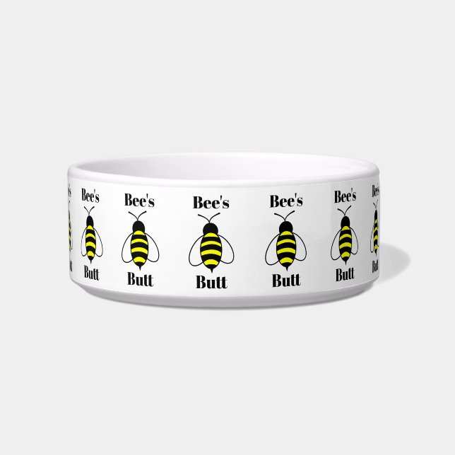 Bee's Hintern Pet Bowl Napf (Vorderseite)