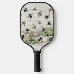 Bees Honey Worker Queen Nature Antique Bee Pickleball Schläger