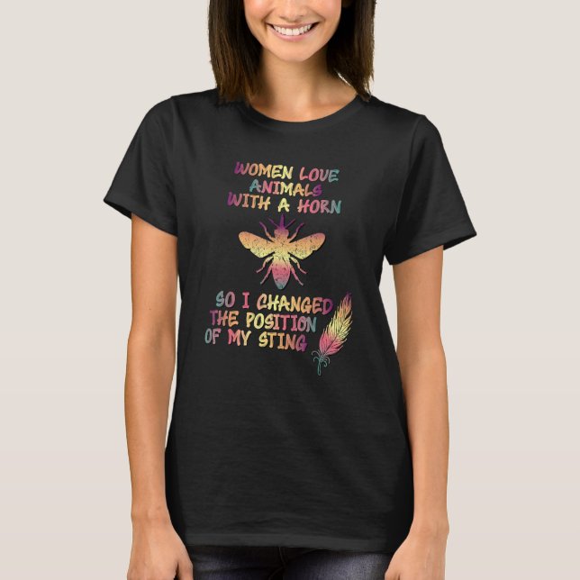 Bees Idea for Women Beekeeping Beekeeper Gag Cute  T-Shirt (Vorderseite)