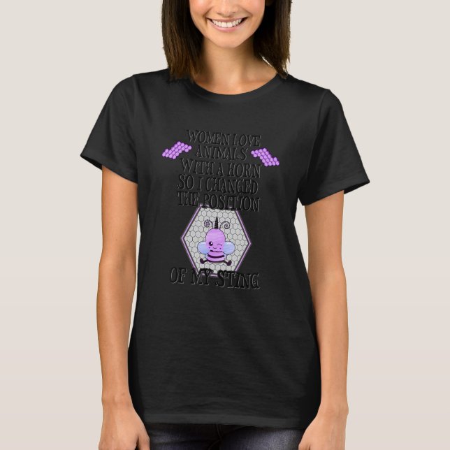 Bees Idea for Women Beekeeping Beekeeper Gag Cute  T-Shirt (Vorderseite)