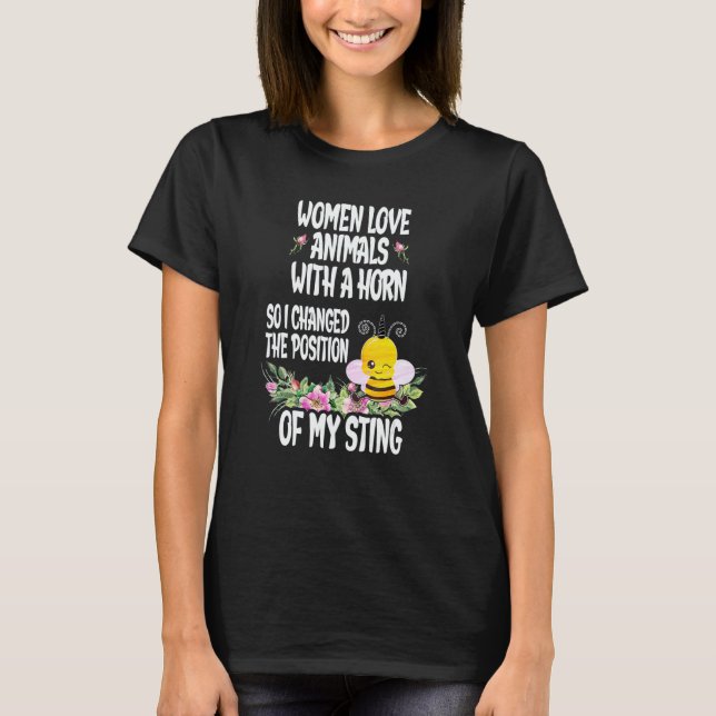 Bees Idea for Women Beekeeping Beekeeper Gag Cute  T-Shirt (Vorderseite)