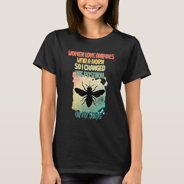 Bees Idea for Women Beekeeping Beekeeper Gag Cute  T-Shirt (Vorderseite)