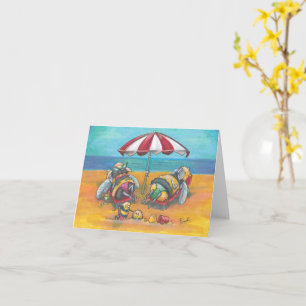 Bee's On Holiday Blank Greetings Card Karte