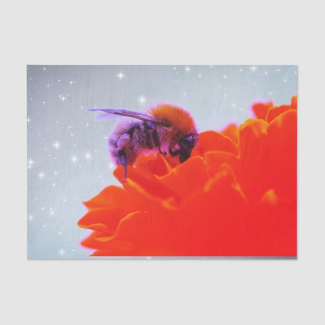 BEE'S POPPIES Tissue Seidenpapier (Vorderseite)