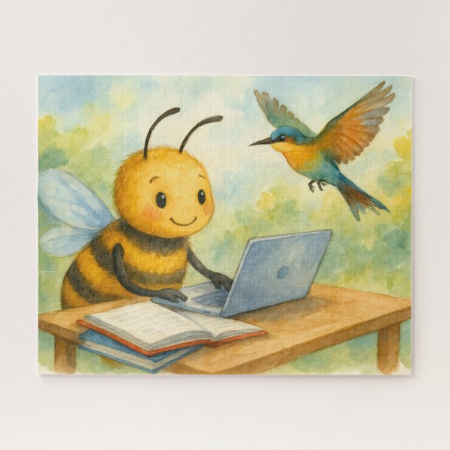Bee's Study Session Puzzle (Horizontal)