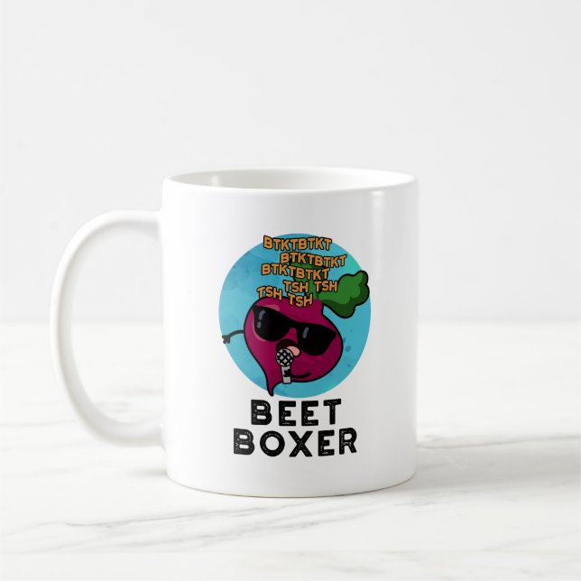 Beet Boxer Funny Beet Pub Kaffeetasse (Links)