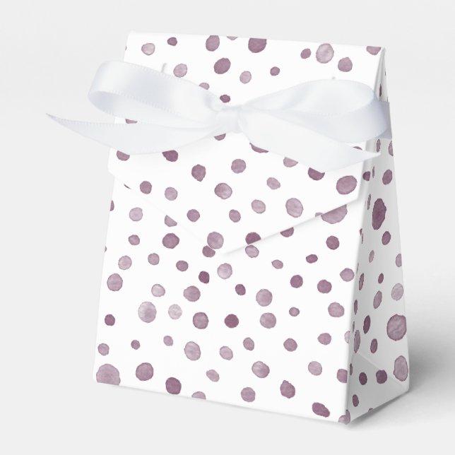 Beet Confetti Wasserfarbe Dots Gefälligkeitsbox Geschenkschachtel (Vorderseite)