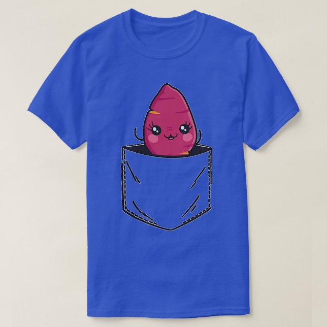 Beet Pocket Gemüserübe in der Tasche T-Shirt (Design vorne)