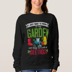 Beet Vegan Gartengarten Pflanze Veg Sweatshirt
