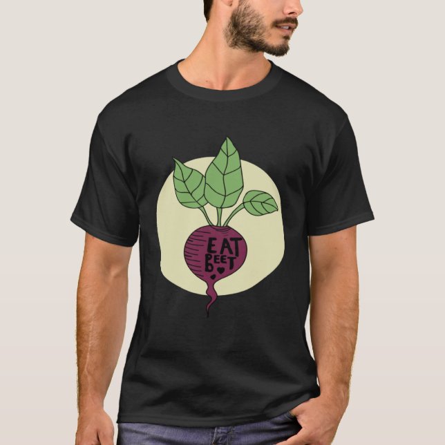 Beet Vegetable Vegan Plant Based Diet Healthy Food T-Shirt (Vorderseite)
