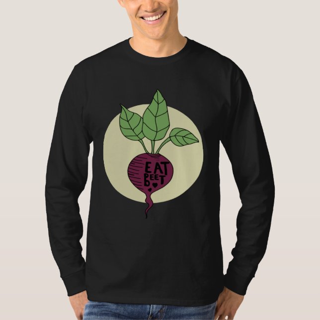 Beet Vegetable Vegan Plant Based Diet Healthy Food T-Shirt (Vorderseite)