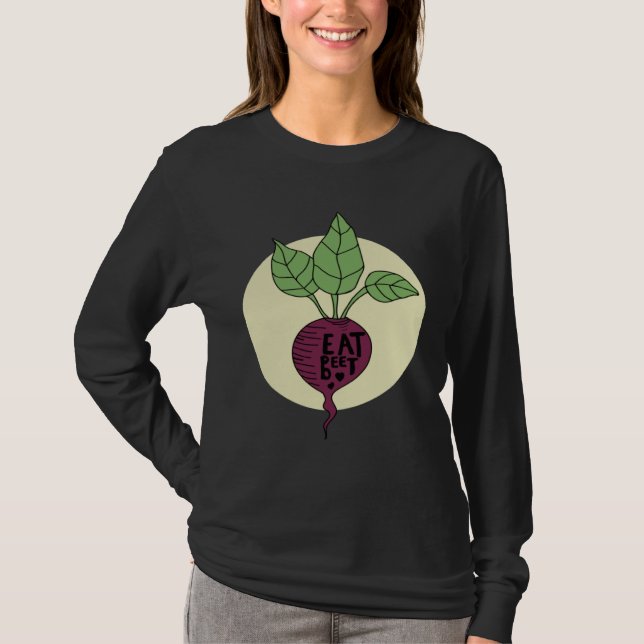 Beet Vegetable Vegan Plant Based Diet Healthy Food T-Shirt (Vorderseite)