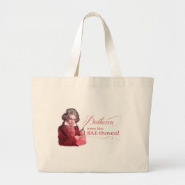 Beethoven BAEthoven Klassischer Komponistenpun Jumbo Stoffbeutel