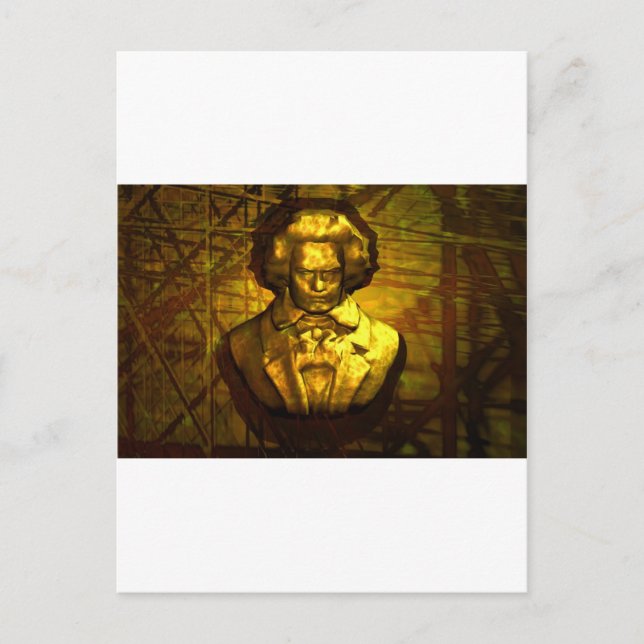 Beethoven - bronce postkarte (Vorderseite)
