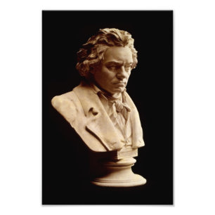 Beethoven-Büste Statue Fotodruck