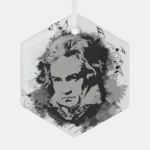 Beethoven Classical Music Composer Song Writer Ornament Aus Glas