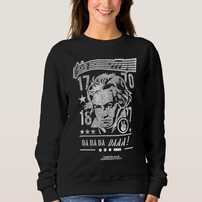 Beethoven, deutscher Komponist Ludwig Van Beethove Sweatshirt (Vorderseite)