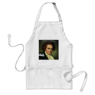 Beethoven & Dichter/Edelstein Zitate Geschenke T-S Schürze