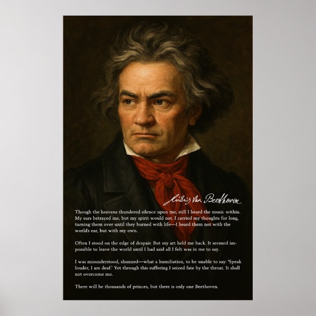 Beethoven - Ein Portrait von Genie und Entschlosse Poster (Vorne)