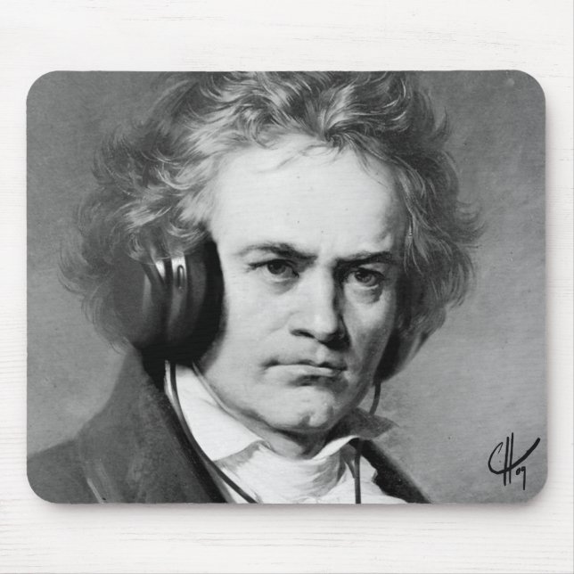 Beethoven-Felsen Mousepad (Vorne)