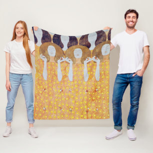 Beethoven Frieze (Detail), Gustav Klimt Fleecedecke