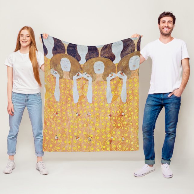 Beethoven Frieze (Detail), Gustav Klimt Fleecedecke (Beispiel)