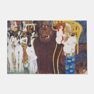 Beethoven Frieze (Detail), Gustav Klimt Fußmatte