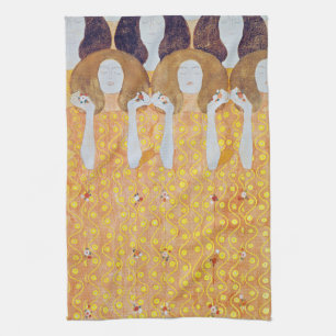 Beethoven Frieze (Detail), Gustav Klimt Geschirrtuch