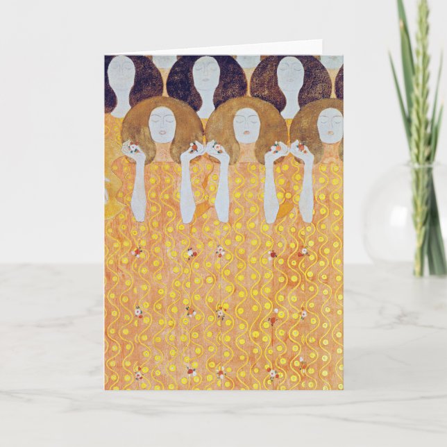 Beethoven Frieze (Detail), Gustav Klimt Karte (Vorderseite)