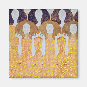 Beethoven Frieze (Detail), Gustav Klimt Magnet